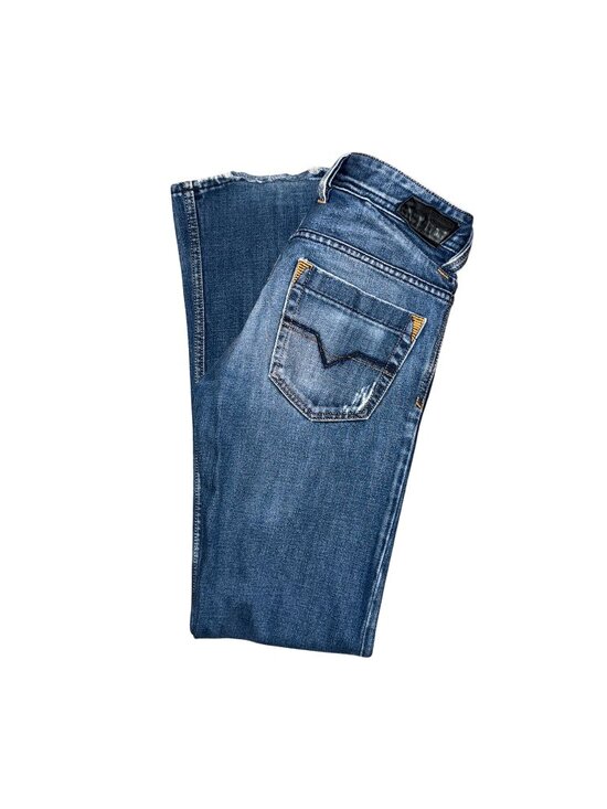 Diesel Other - Diesel Trouleg Bootcut Mens Jeans 27 31 Italy Light Wash Distressed Embroidered